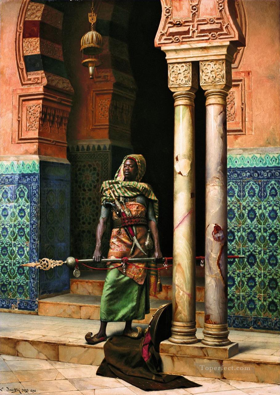 The Nubian Guard Ludwig Deutsch Orientalism Oil Paintings